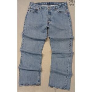 Levi's (36x34) Men's Straight Fit Blue Denim Jeans